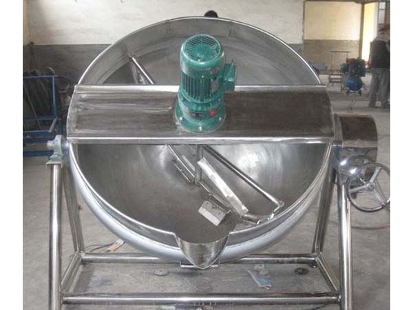 可傾式帶攪拌夾層鍋